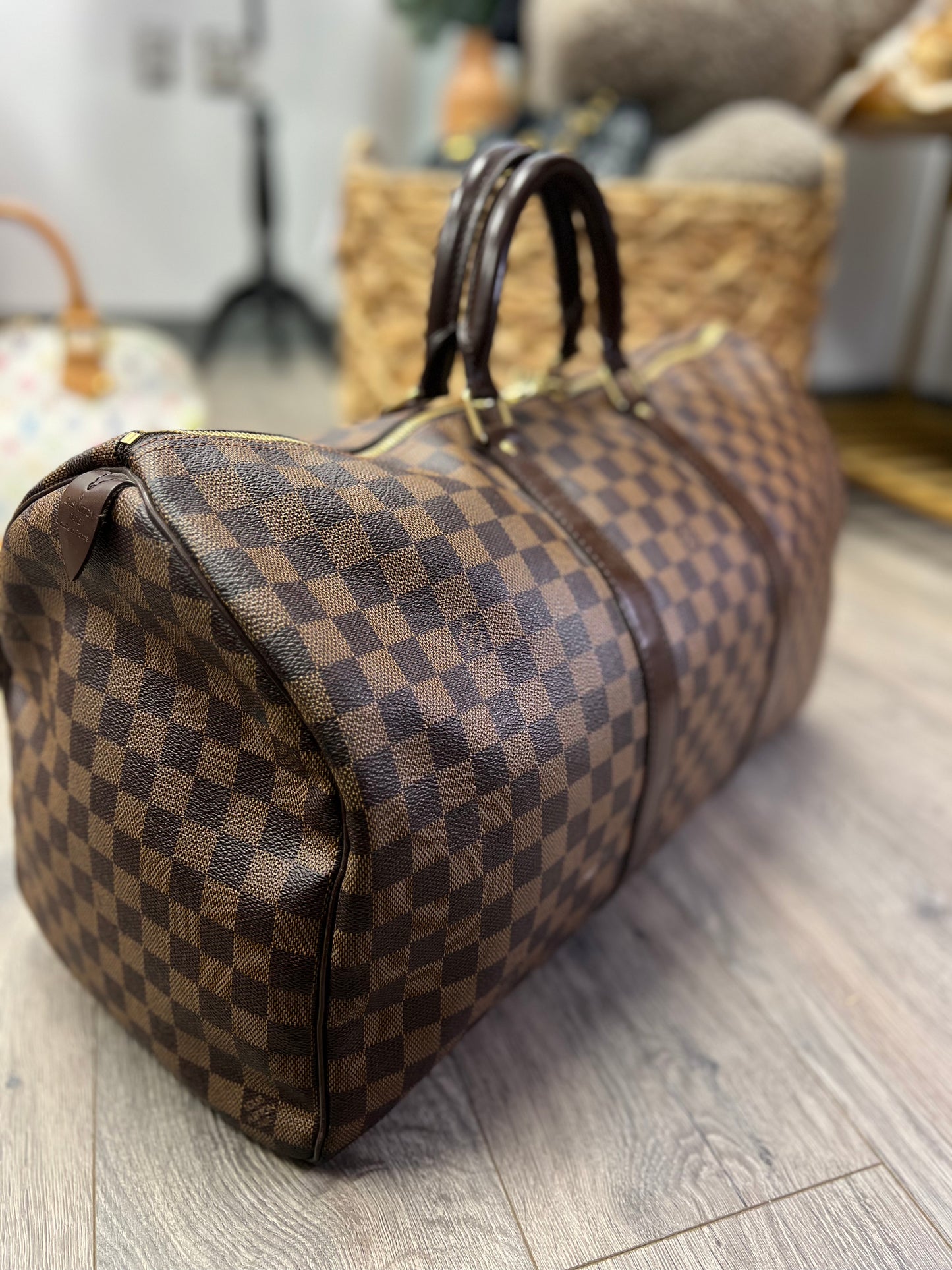 Louis Vuitton KEEPALL 50 Damier Ebene