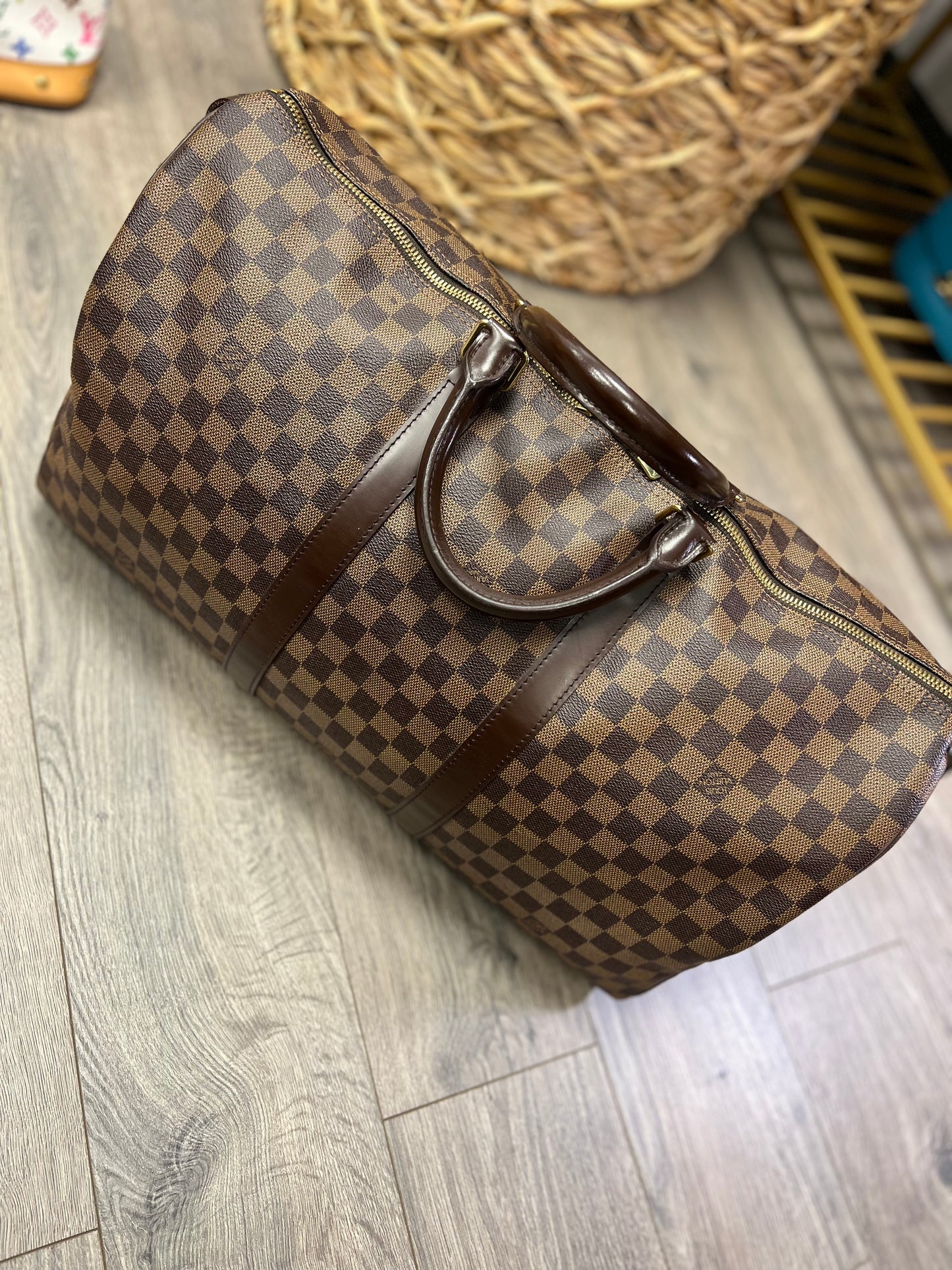 Louis Vuitton KEEPALL 50 Damier Ebene