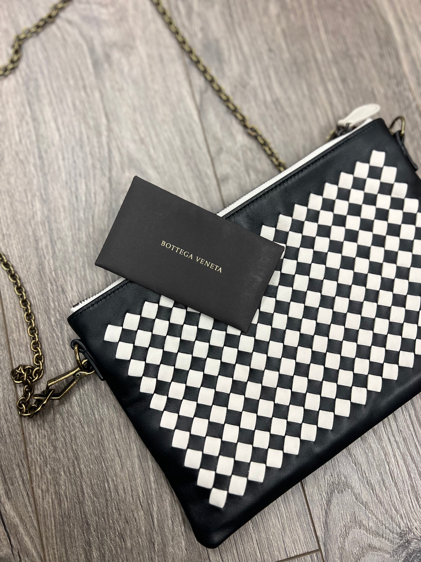 BOTTEGA VENETA LEATHER CLUTCH