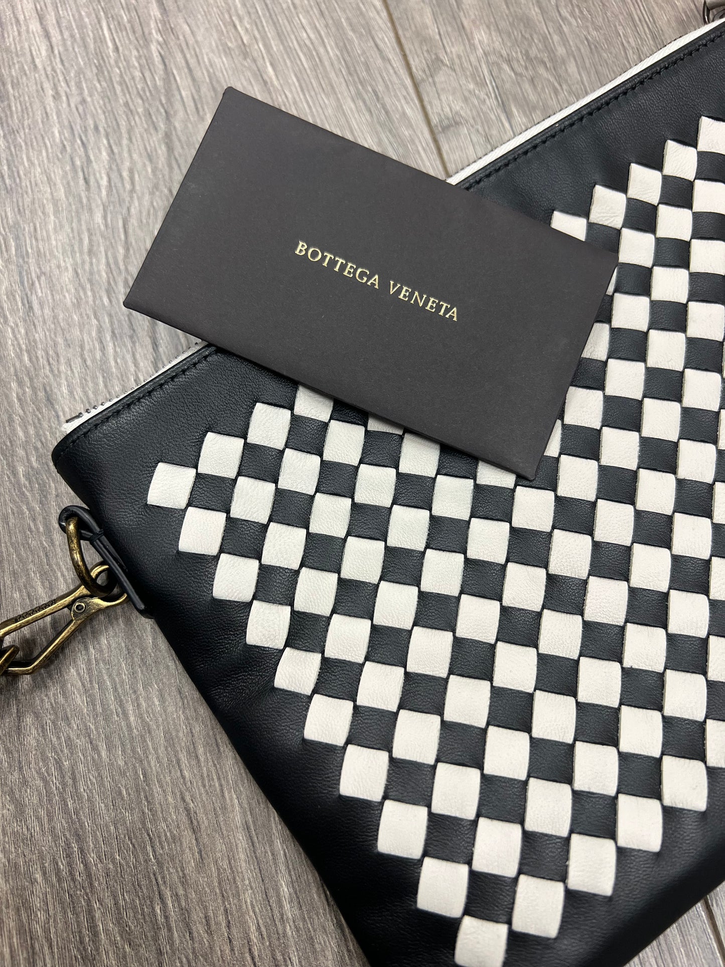 BOTTEGA VENETA LEATHER CLUTCH